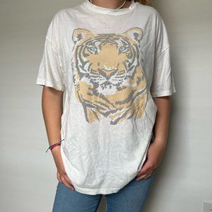 American Eagle Outfitters Oversized Short Sleeved Tiger Tee